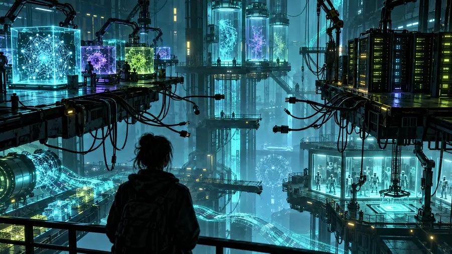 Complex generative AI setup with disconnected model and deployment steps